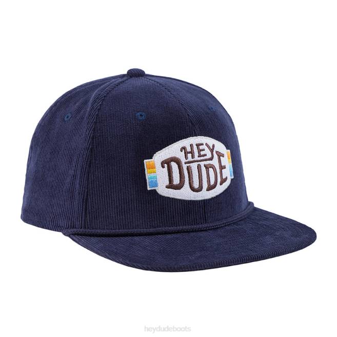 Unisex Navy Hey Dude Horizon Cord Rope Cap Accessory H6P6288