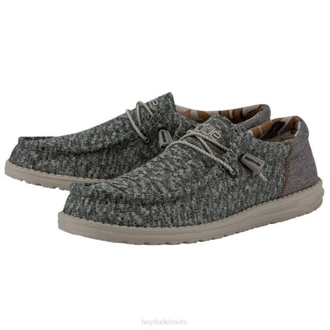 Men Blue Shadow Hey Dude Wally Sox Funk Shoes H6P6388