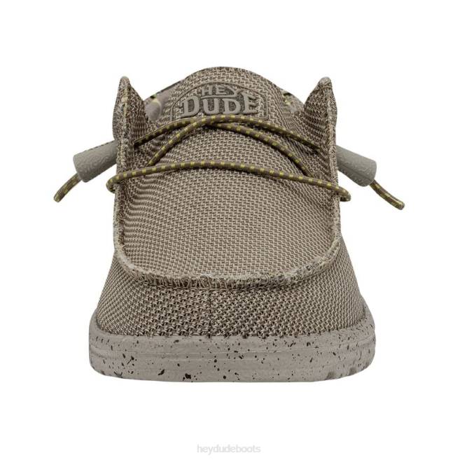 Men Camel Hey Dude Wally Sox Triple Needle Shoes H6P6445
