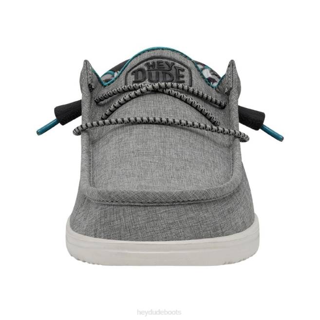Men Graphite Hey Dude Wally H2O Shoes H6P6408