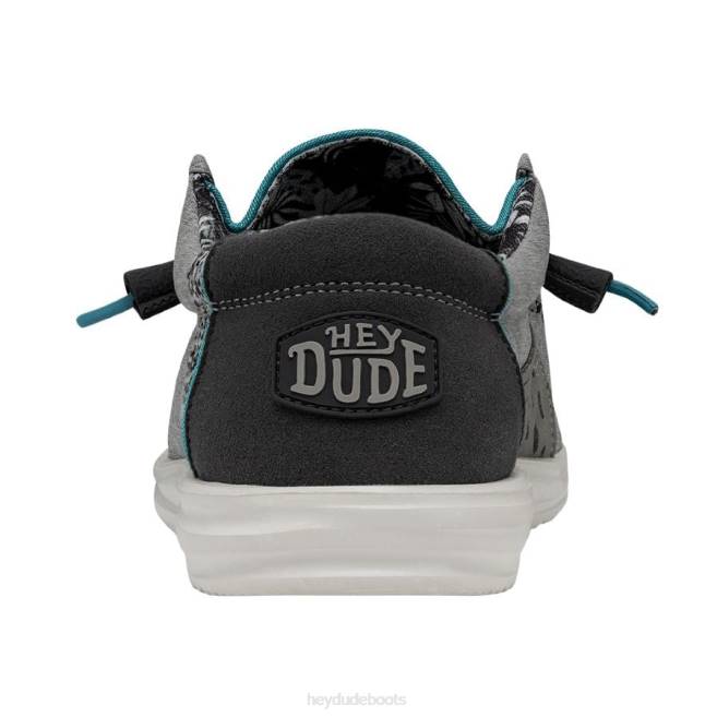 Men Graphite Hey Dude Wally H2O Shoes H6P6408