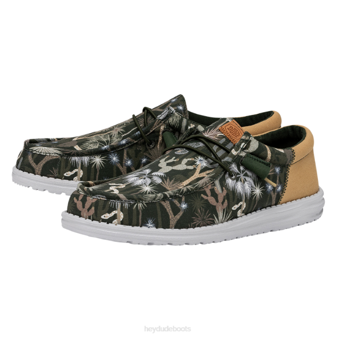 Men Green Hey Dude Wally Funk Oasis Shoes H6P6310