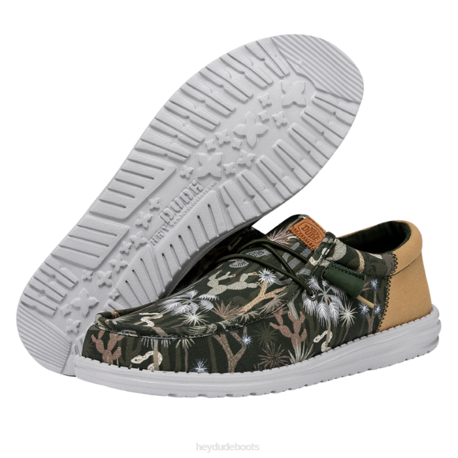 Men Green Hey Dude Wally Funk Oasis Shoes H6P6310