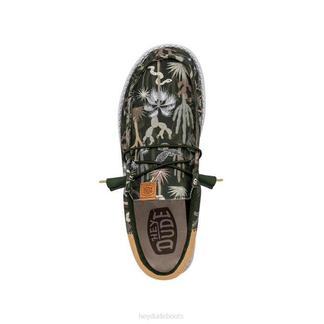 Men Green Hey Dude Wally Funk Oasis Shoes H6P6310