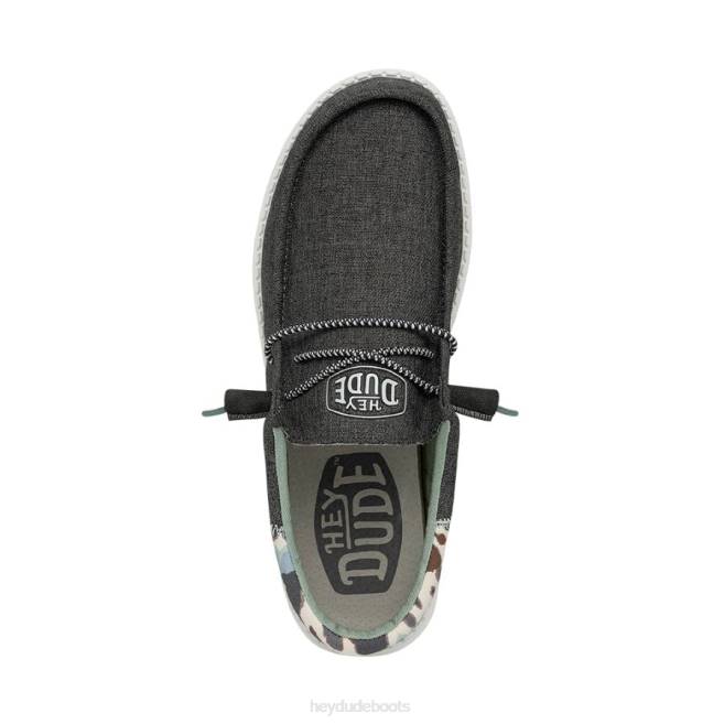 Men Grey Hey Dude Wally Funk Tie Dye Shoes H6P6351