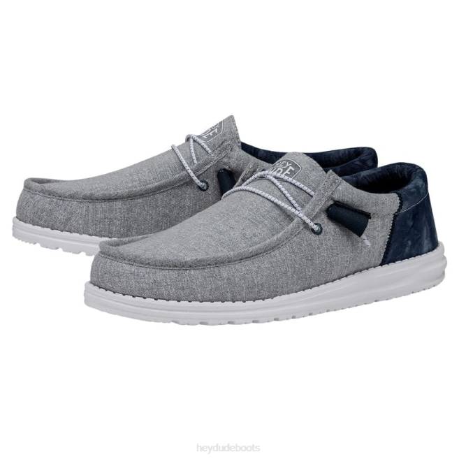 Men Indigo Hey Dude Wally Funk Tie Dye Shoes H6P6350