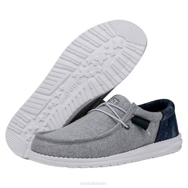 Men Indigo Hey Dude Wally Funk Tie Dye Shoes H6P6350