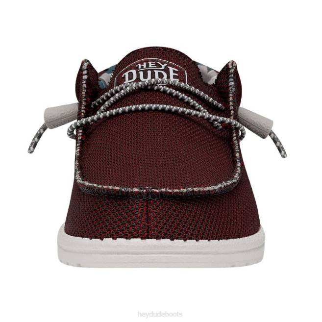 Men Karanda Red Hey Dude Wally Sox Triple Needle Shoes H6P6443
