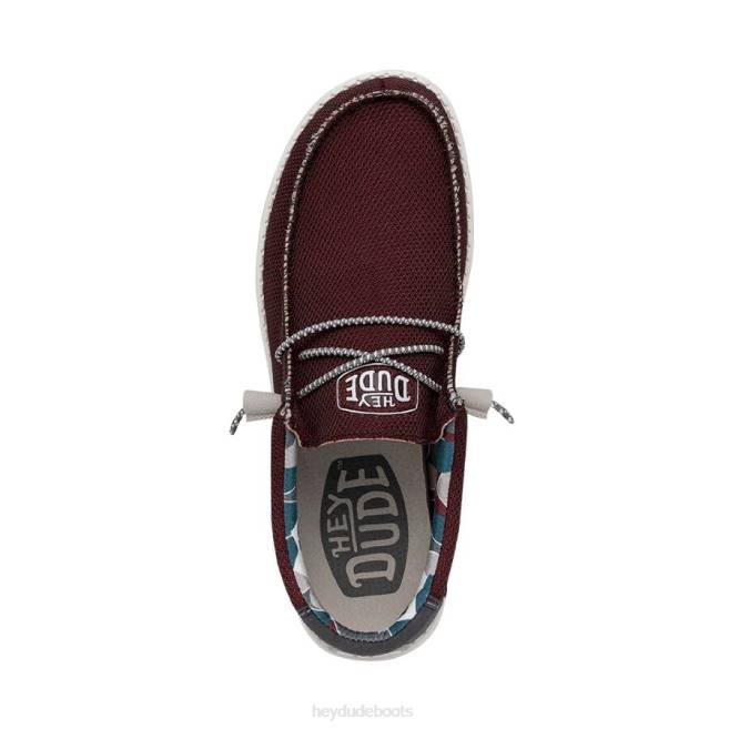 Men Karanda Red Hey Dude Wally Sox Triple Needle Shoes H6P6443