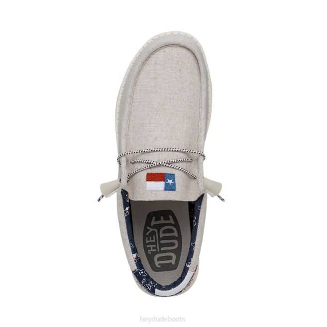 Men Off White Hey Dude Wally Texas Canvas Shoes H6P6362