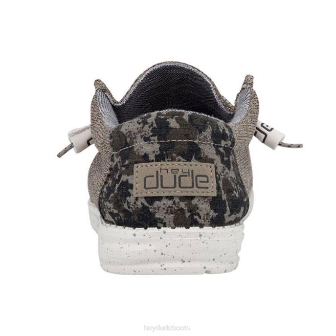 Men Sand Dune Camo Hey Dude Wally Stretch Shoes H6P6326