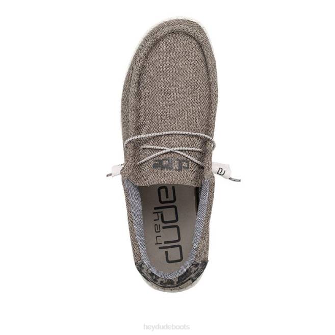 Men Sand Dune Camo Hey Dude Wally Stretch Shoes H6P6326