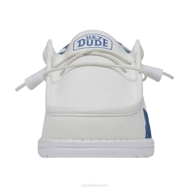 Men White Hey Dude Wally Colorado Watercolor Shoes H6P6368