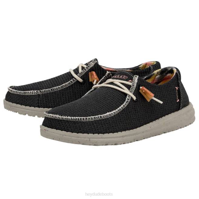 Men Black Hey Dude Wendy Knit Shoes H6P6167