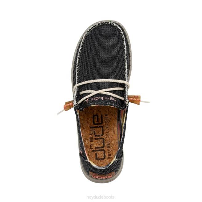 Men Black Hey Dude Wendy Knit Shoes H6P6167