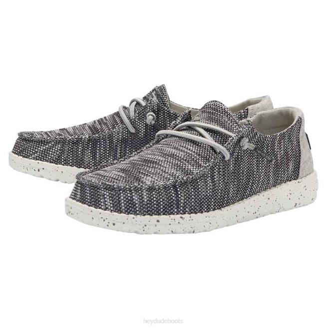 Men Dark Grey Hey Dude Wendy Sox Shoes H6P645