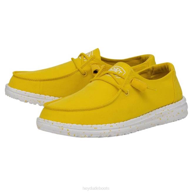 Men Empire Yellow Hey Dude Wendy Slub Canvas Shoes H6P633
