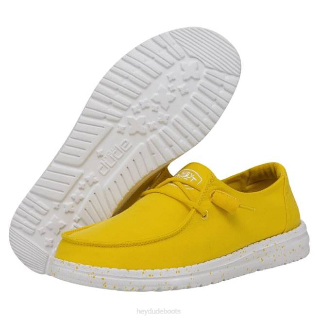 Men Empire Yellow Hey Dude Wendy Slub Canvas Shoes H6P633