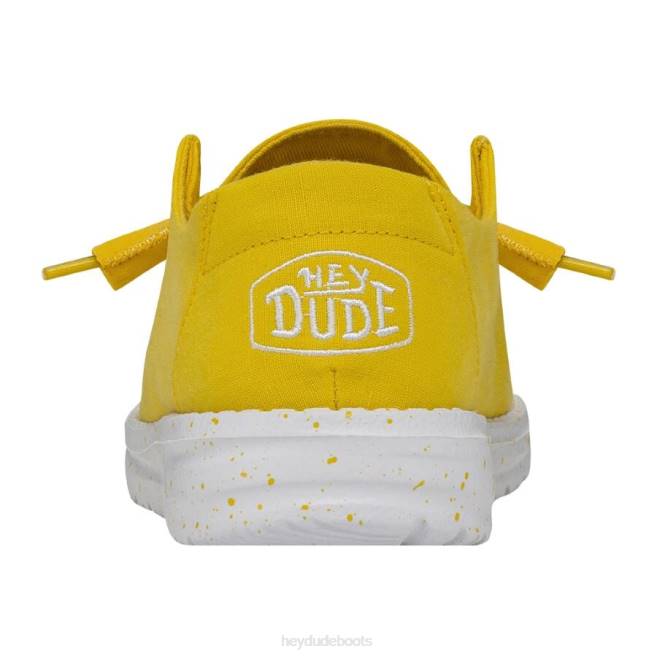 Men Empire Yellow Hey Dude Wendy Slub Canvas Shoes H6P633