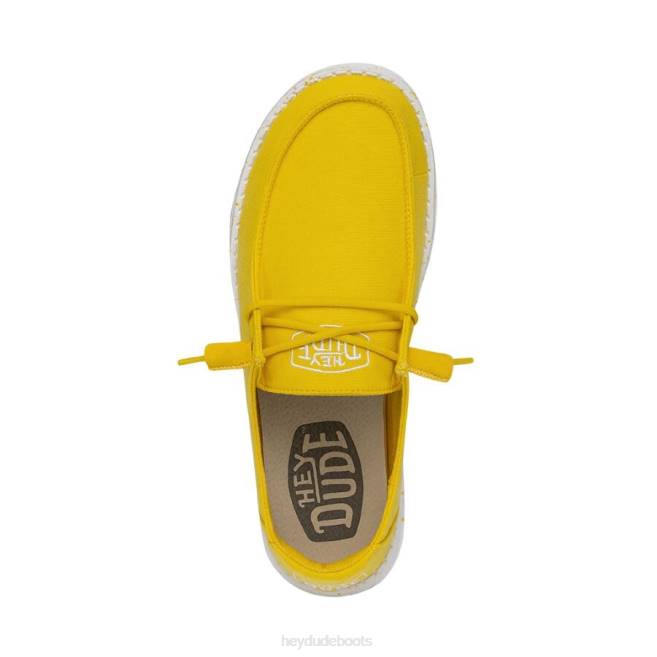 Men Empire Yellow Hey Dude Wendy Slub Canvas Shoes H6P633