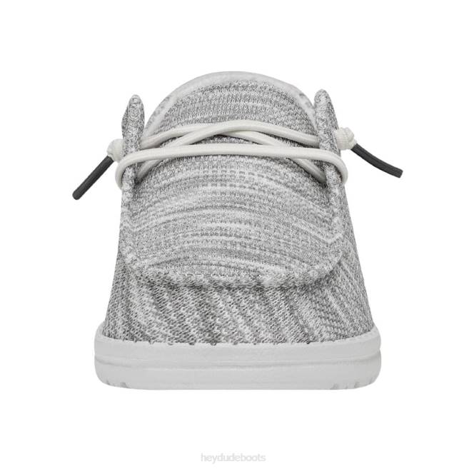 Men Glacier Grey Hey Dude Wendy Sox Wide Shoes H6P6111
