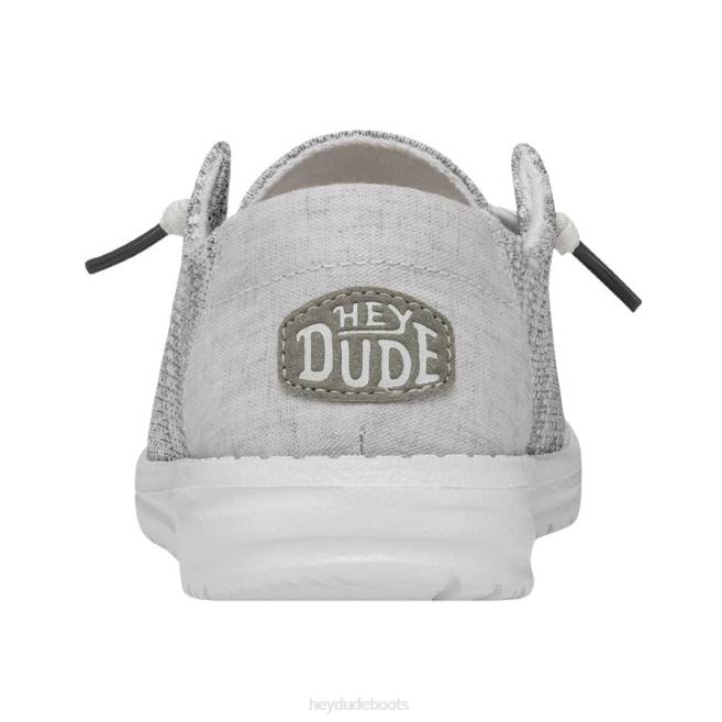 Men Glacier Grey Hey Dude Wendy Sox Wide Shoes H6P6111