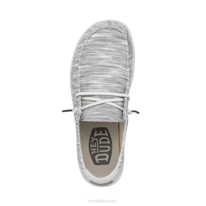 Men Glacier Grey Hey Dude Wendy Sox Wide Shoes H6P6111