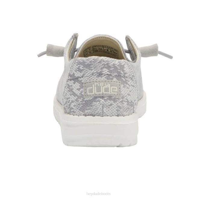 Men Glacier Grey Hey Dude Wendy Stretch Fleece Shoes H6P6191