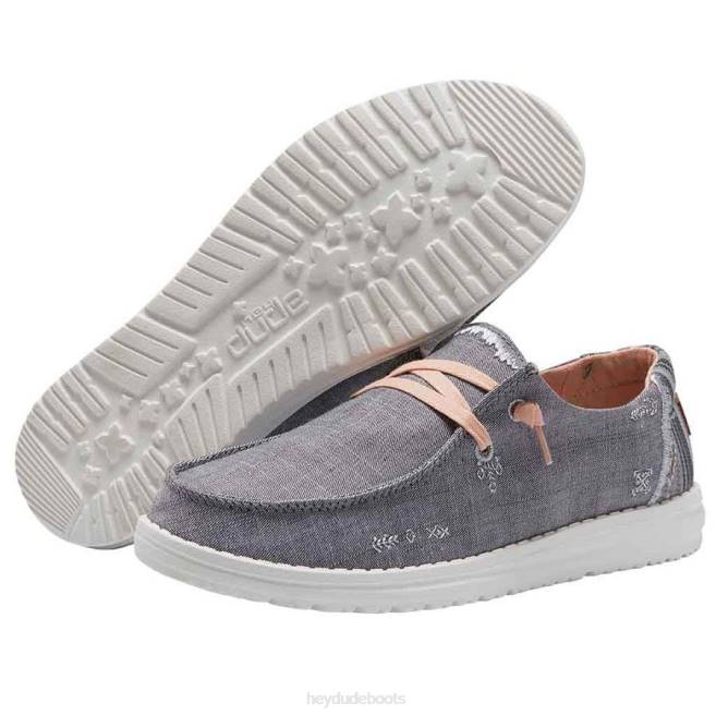 Men Grey Hey Dude Wendy Boho Shoes H6P668