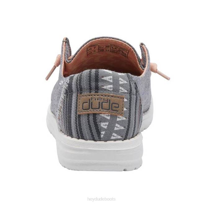 Men Grey Hey Dude Wendy Boho Shoes H6P668