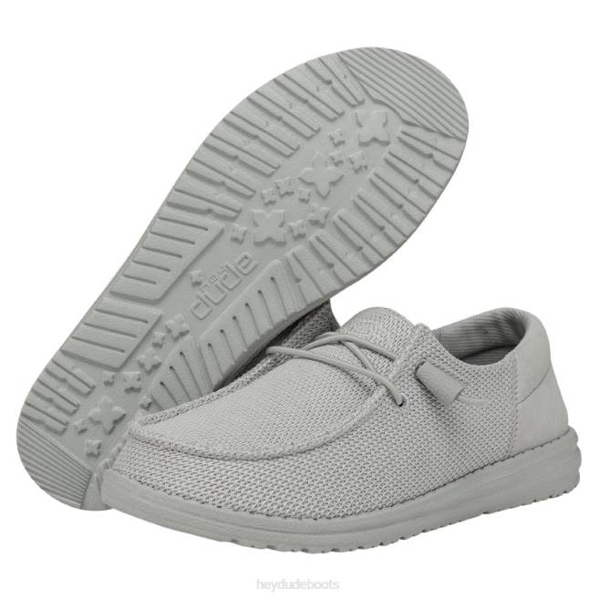 Men Grey Hey Dude Wendy Funk Mono Shoes H6P6115