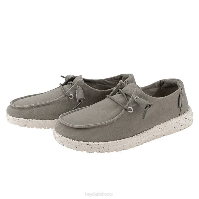 Men Grey Hey Dude Wendy Shoes H6P678