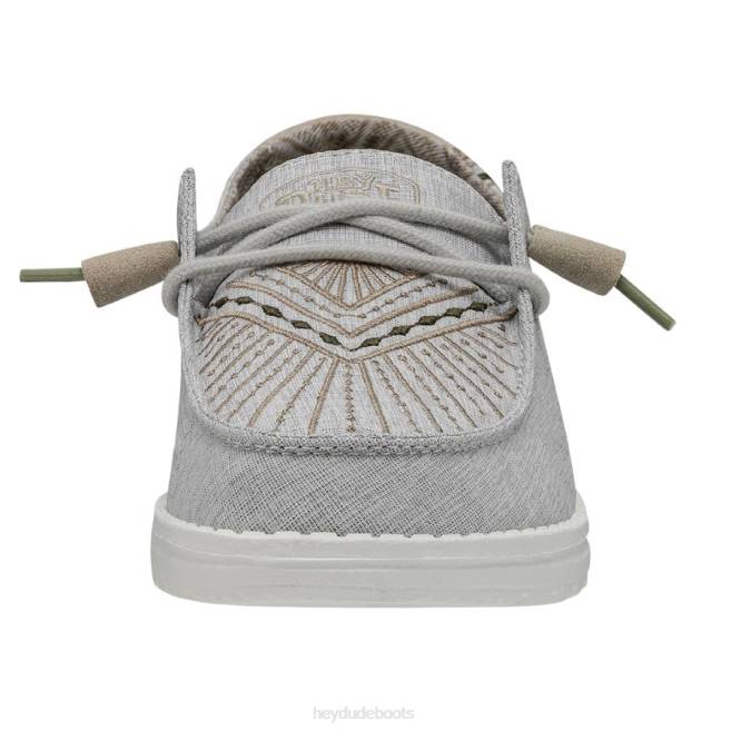 Men Grey Hey Dude Wendy Western Shoes H6P619