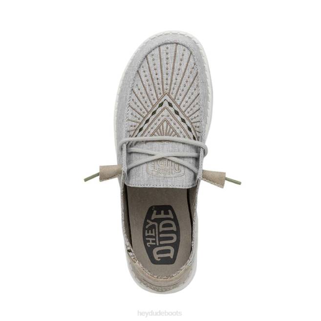 Men Grey Hey Dude Wendy Western Shoes H6P619