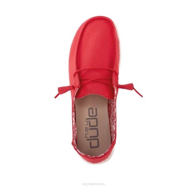 Men Red Hey Dude Wendy Shoes H6P682