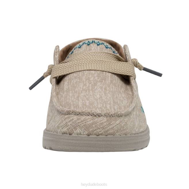Men Sunflower Beige Hey Dude Wendy Flora Shoes H6P6139
