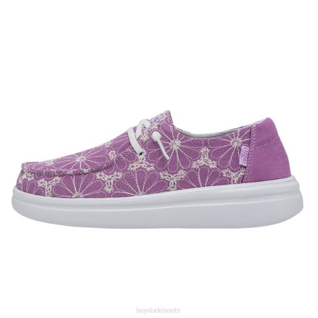 Men Violet Hey Dude Wendy Rise Eyelet Shoes H6P6150