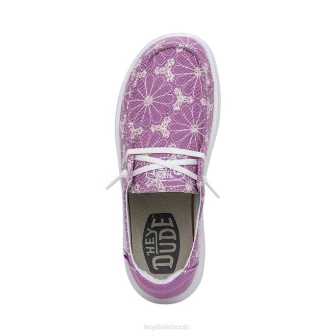 Men Violet Hey Dude Wendy Rise Eyelet Shoes H6P6150