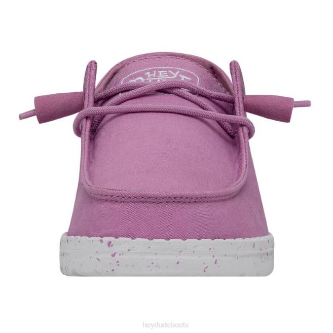 Men Violet Hey Dude Wendy Slub Canvas Shoes H6P635