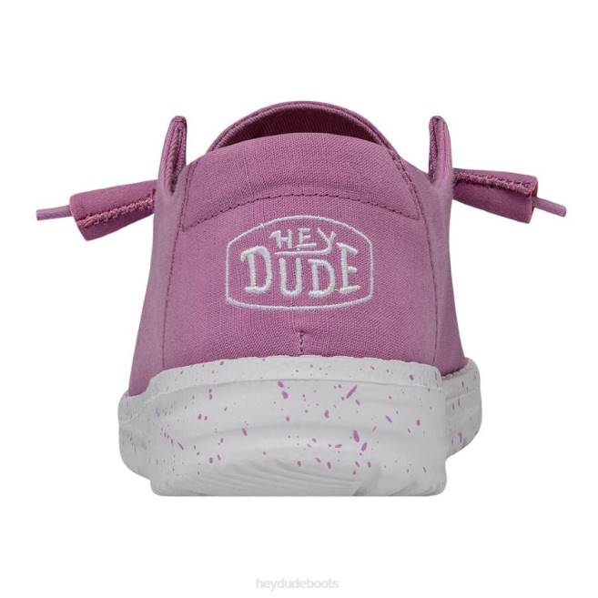 Men Violet Hey Dude Wendy Slub Canvas Shoes H6P635