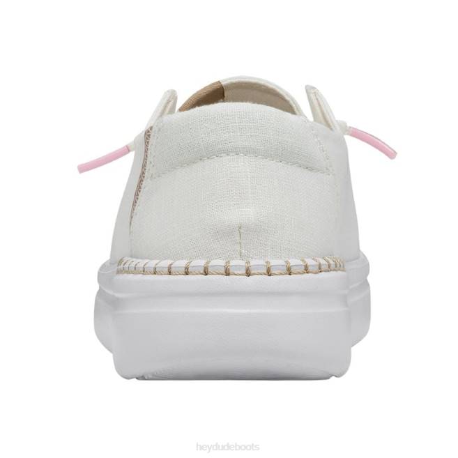 Men White Sparkle Hey Dude Wendy Rise Shoes H6P6178