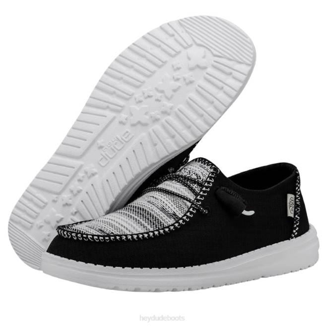 Men Zion Black Hey Dude Wendy Boho Blanket Shoes H6P6170
