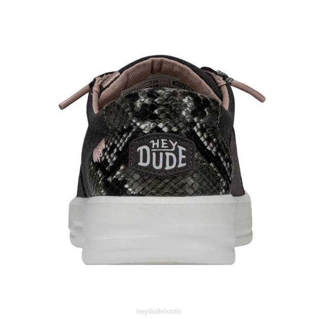 Women Jet Black Hey Dude Karina Shoes H6P6232