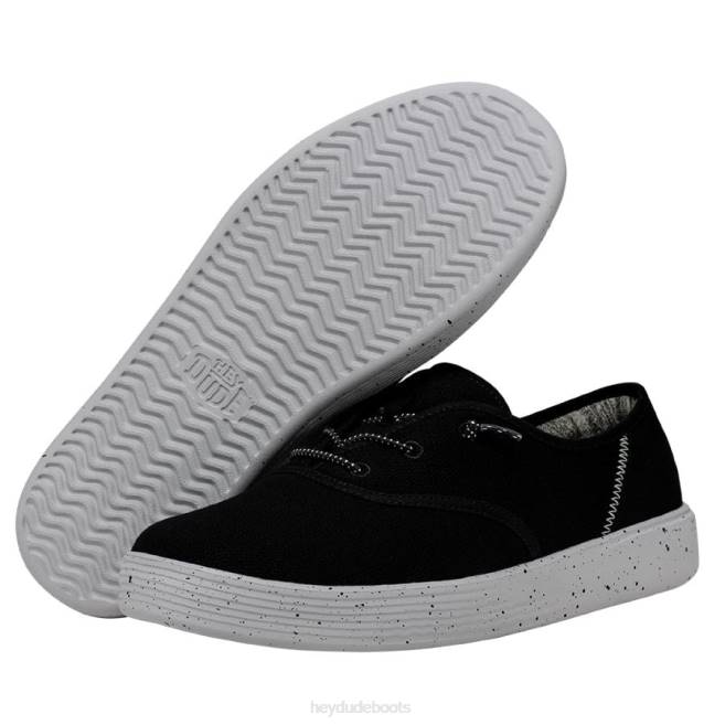 Women Black Hey Dude Conway Sport Mesh Shoes H6P6235
