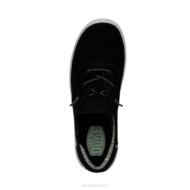 Women Black Hey Dude Conway Sport Mesh Shoes H6P6235